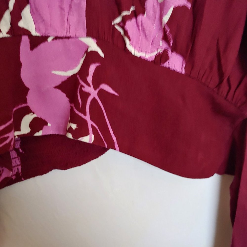 Free People Say you Love Me high neck keyhole in front & open back with sash  XS - Picture 7 of 14